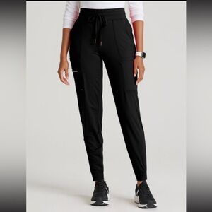 Barco One Scrub Jogger Pants Black Women’s Small BOP513 Stretch Medical